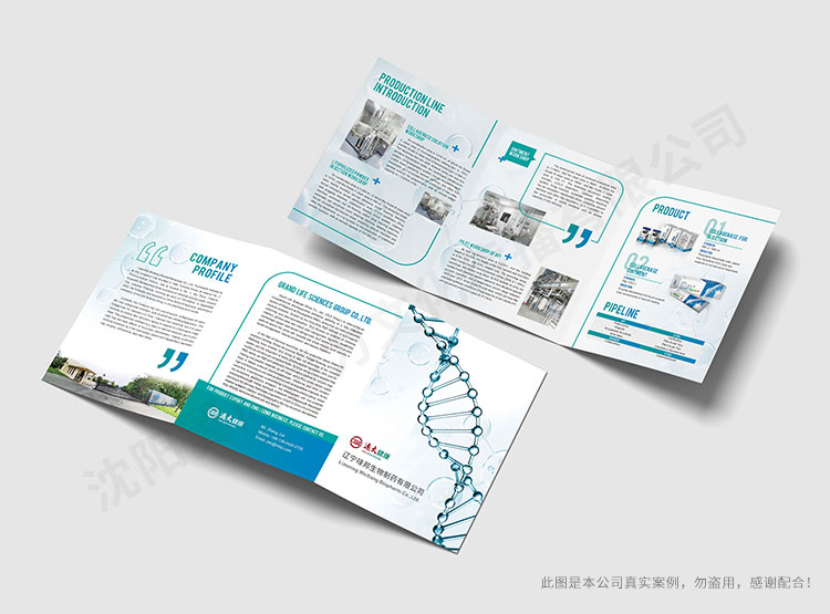遼寧味邦生物折頁設計